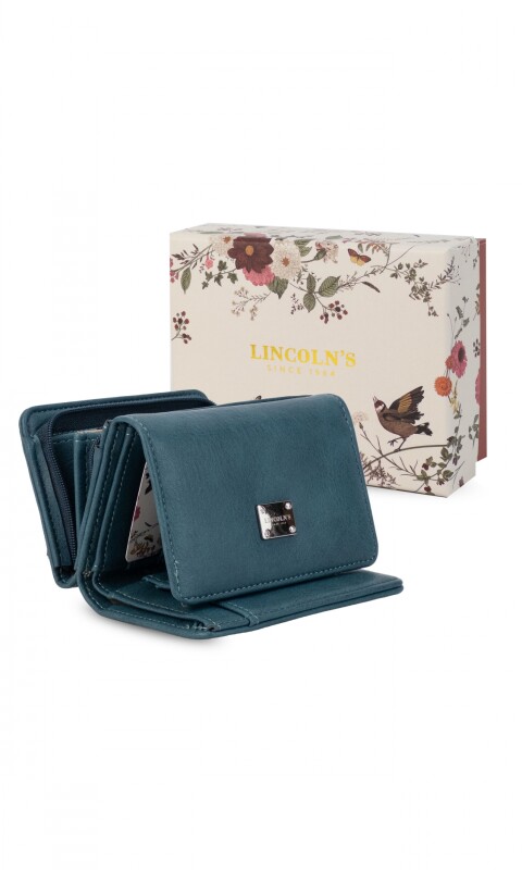 BILLETERA LIRIO AZUL PETROLEO