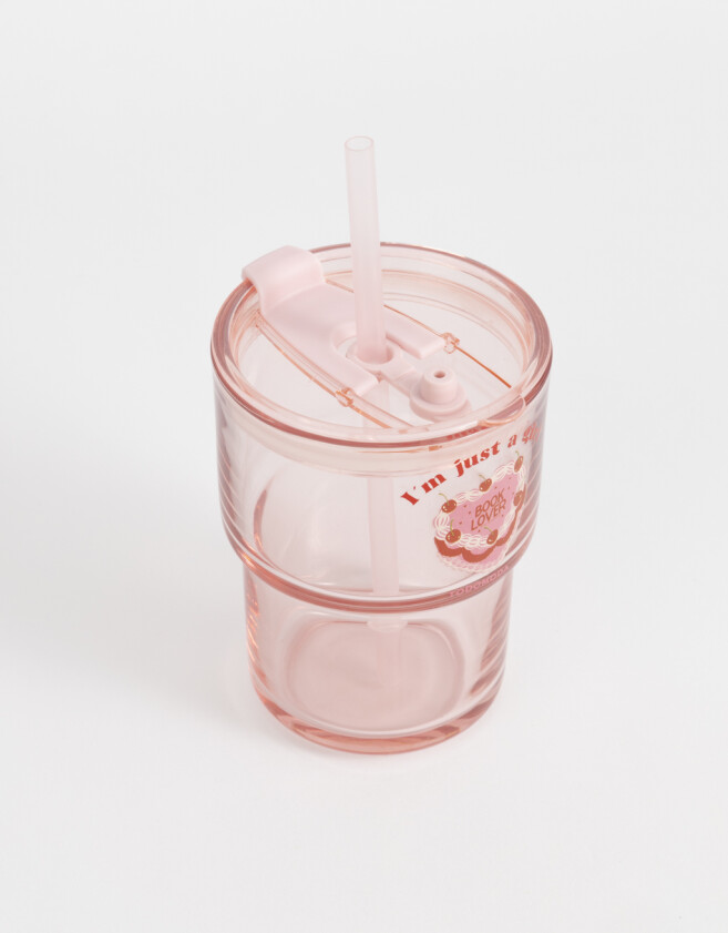 Accesorios Cocina Estampados Vaso De Vidrio "in My Romance Era" - Fucsia Medio