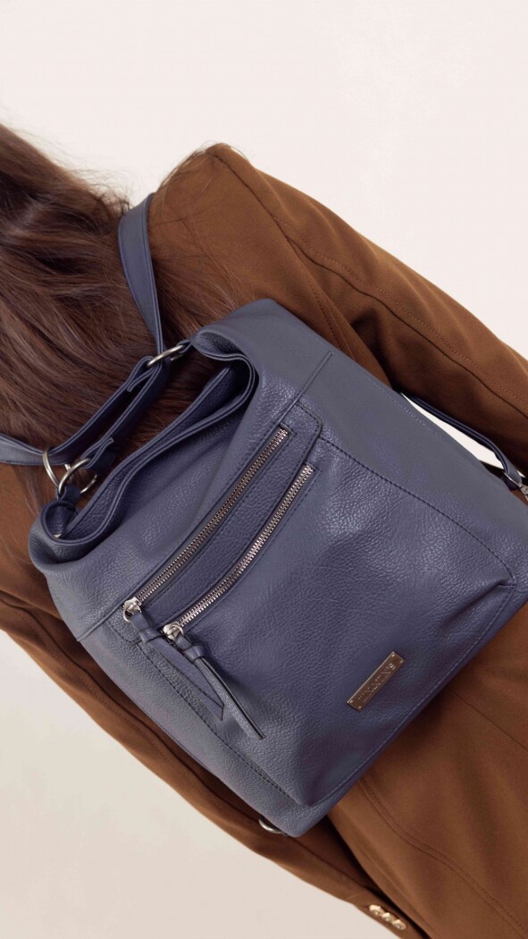 CARTERA MOCHILA ESTHER AZUL NOCHE