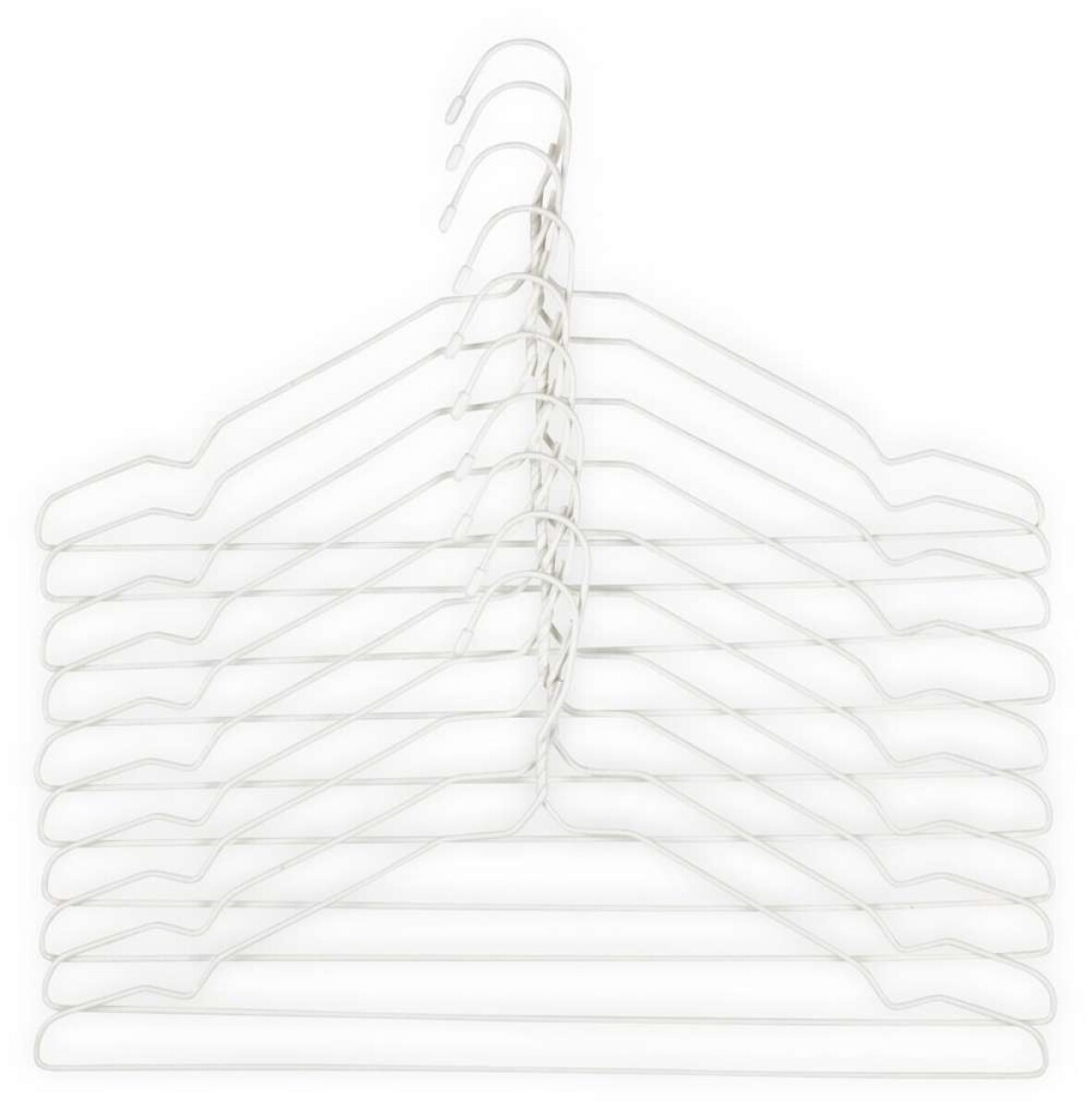 Perchas TONNI L43cm 10 unidades blanco - Blanco 