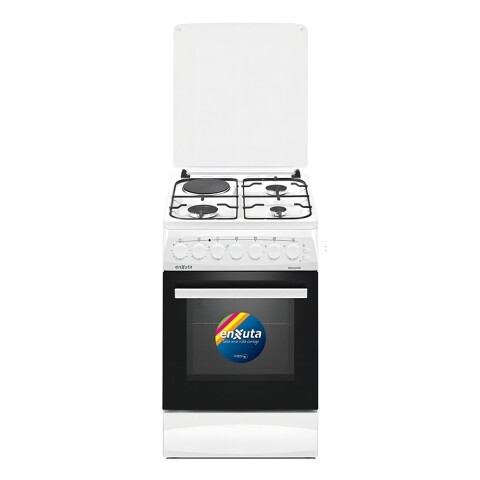 Cocina Enxuta CENX5546 Combinada 3h y 1d Blanca Cocina Enxuta Cenx5546 Combinada 3h Y 1d Blanca