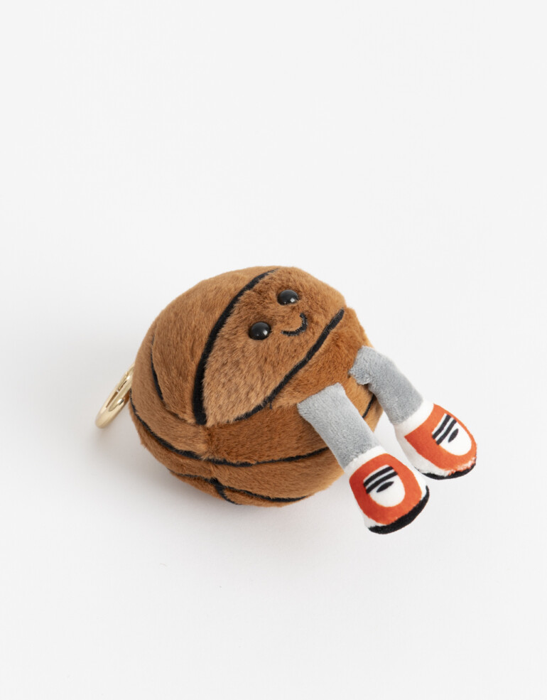 Llavero Cozy Llavero Y Bag Charm Pelota Basquetball - Combinacion Multicolor