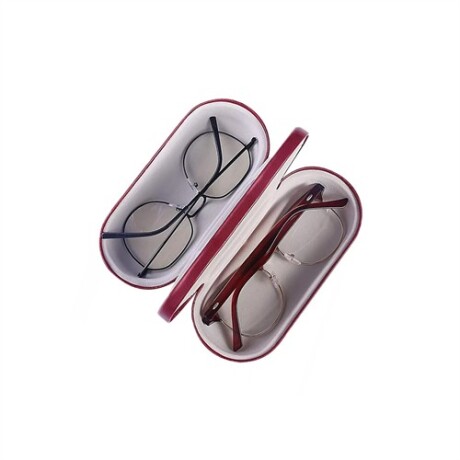 Estuche doble para lentes de armazón Marron