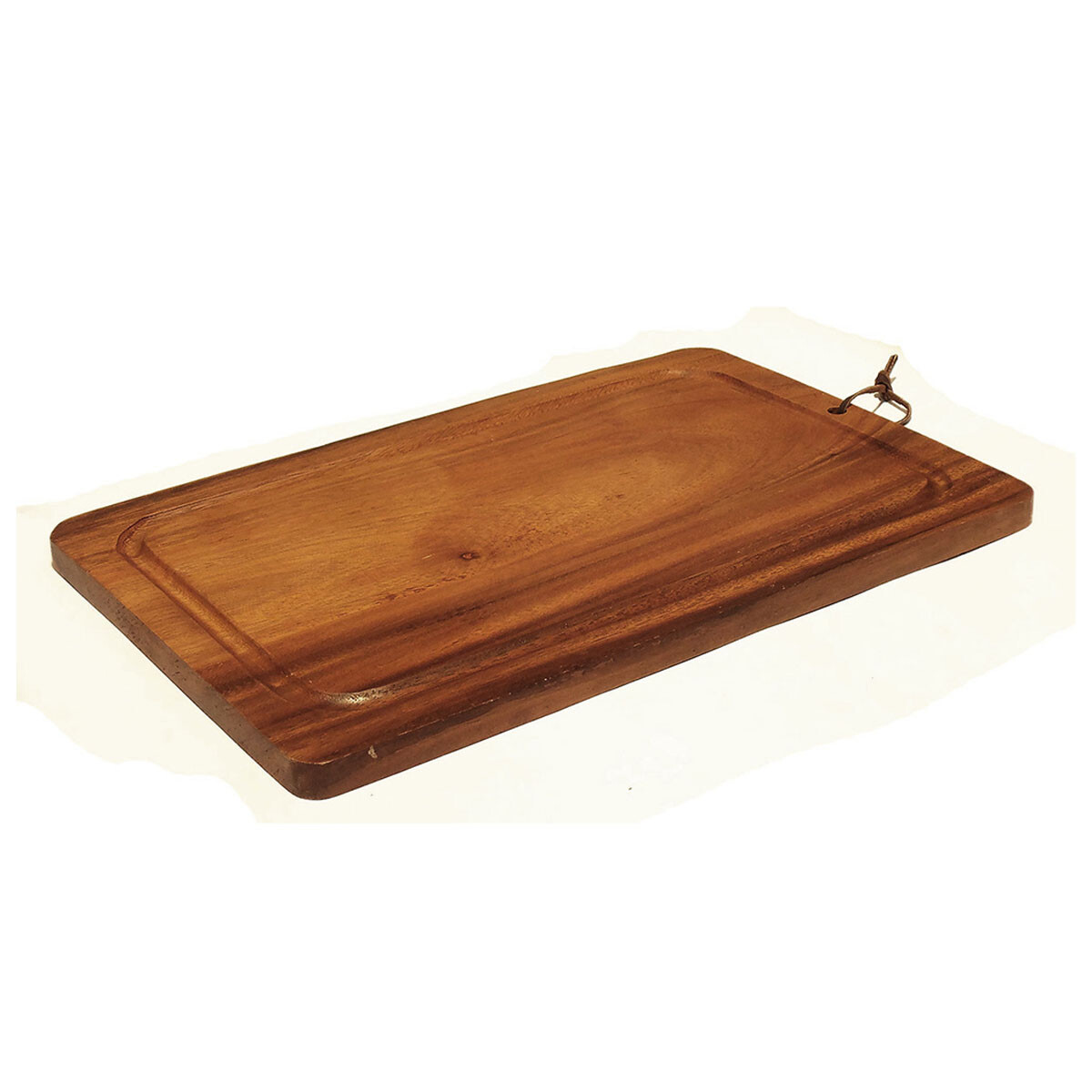 Tabla Rectangular Grande 46x30x2.5Cm en Madera para Picar - Marrón 
