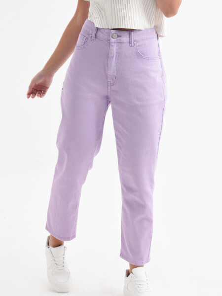 Pantalón Mom Fit Lila