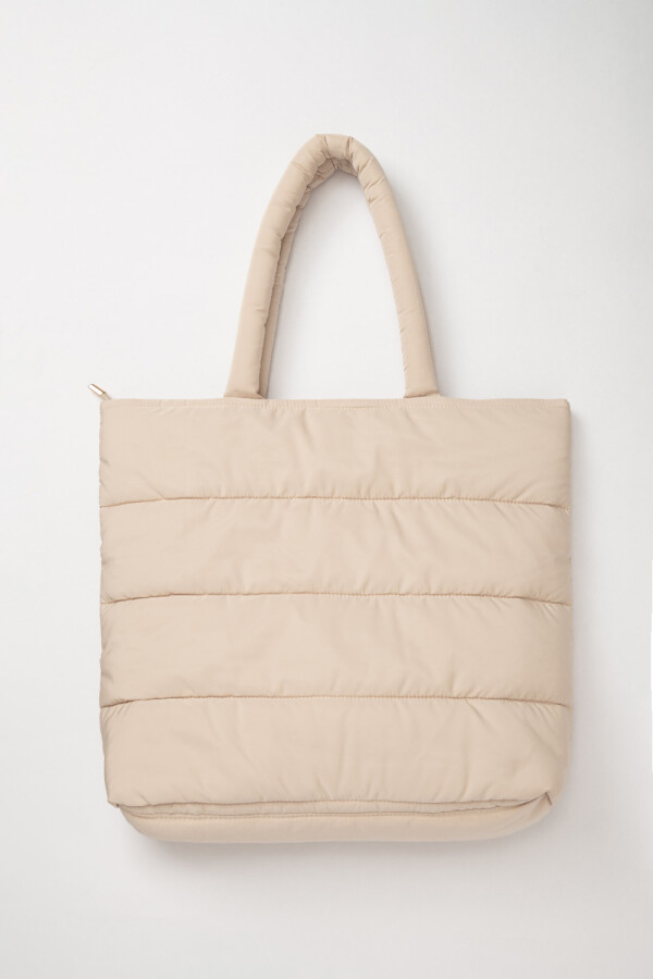 Bolso acolchado Beige