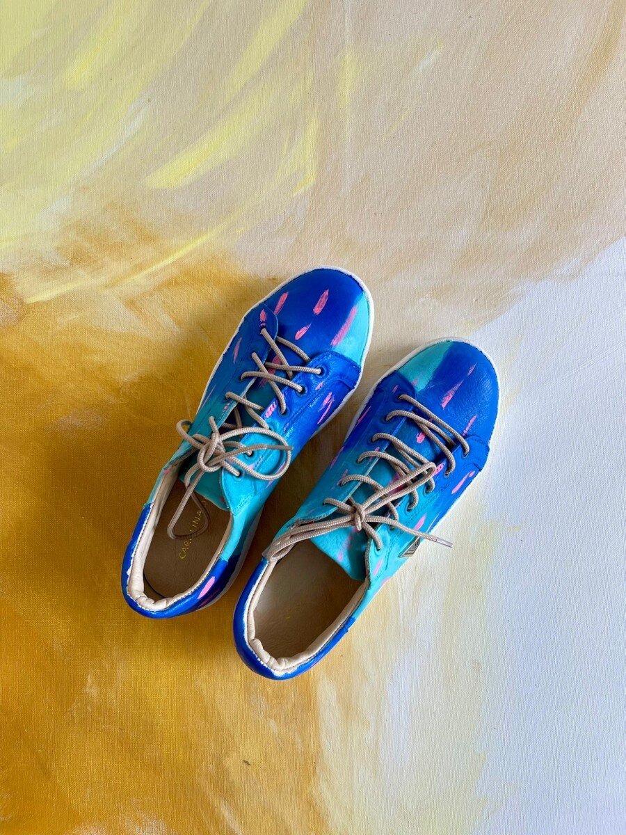 Sneakers Dasha Azul Y Turquesa 