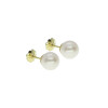 Caravanas de oro 18k con perlas de cultivo de 9.25mm. Un clásico imperdible Caravanas de oro 18k con perlas de cultivo de 9.25mm. Un clásico imperdible