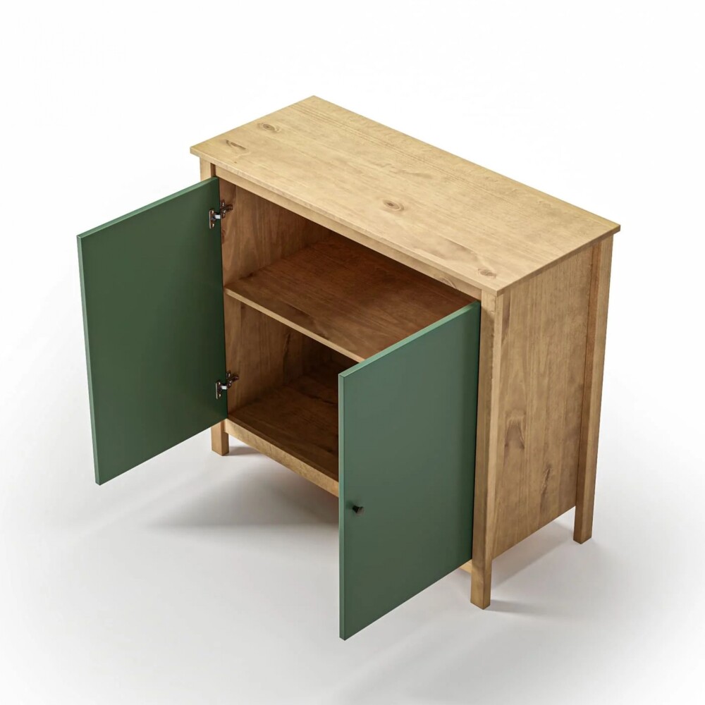 Cómoda 2 Puertas Blanco - Mari Verde