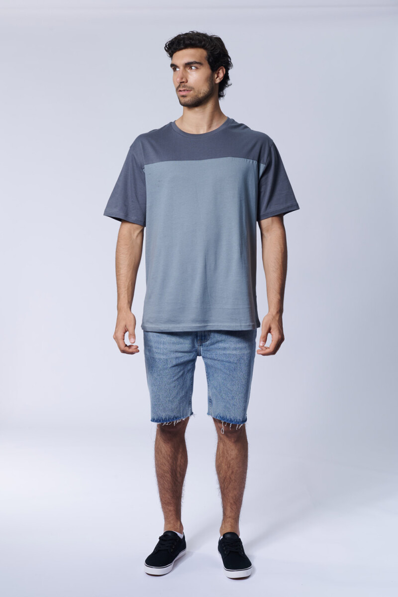 Remera bloque - Gris 