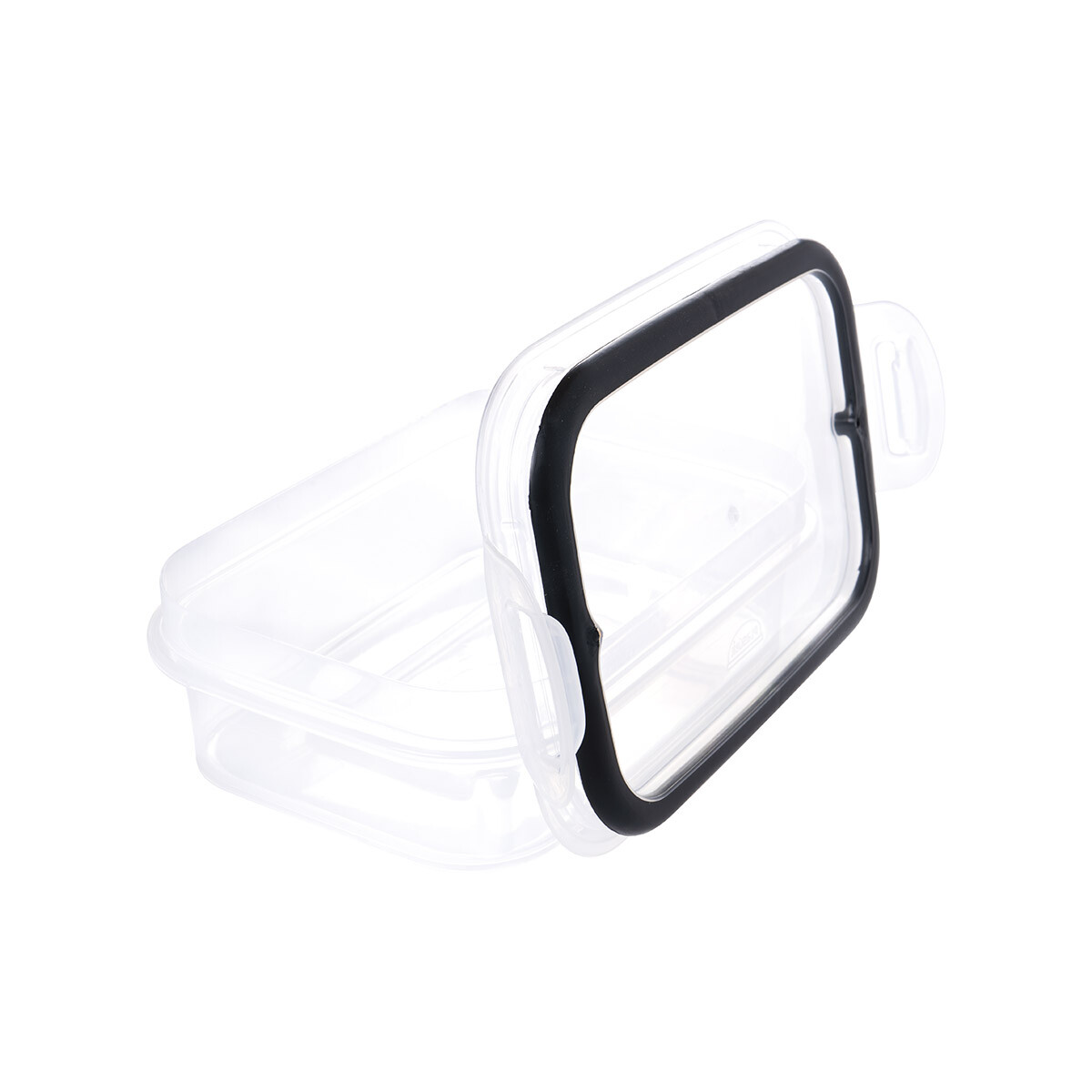 Pote Rectangular con Traba 500 ml - NEGRO 