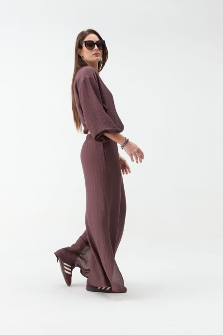 PANTALÓN MIREIA Bordó