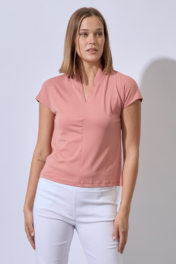 Blusa Escote V ROSA