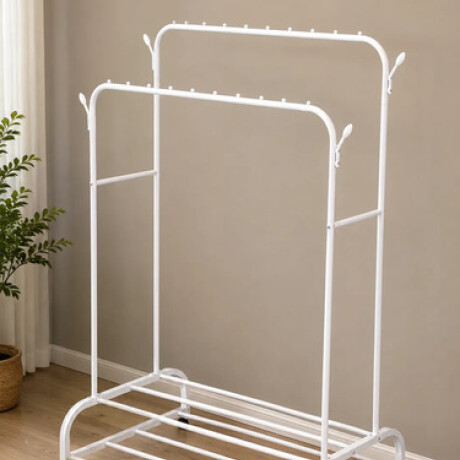 Perchero Organizador - Alt Total 160cm X Ancho Total 118cm - Blanco Perchero Organizador - Alt Total 160cm X Ancho Total 118cm - Blanco
