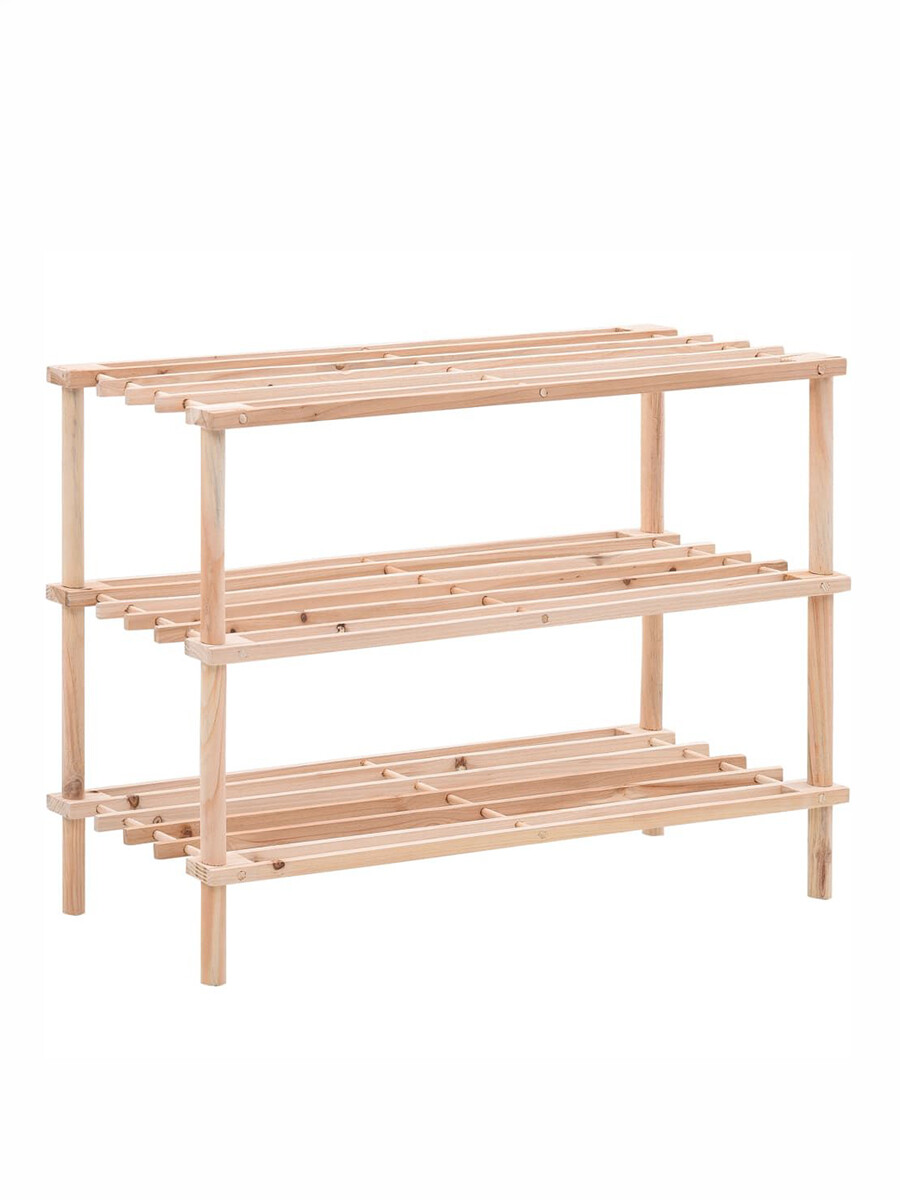 ZAPATERO BAMBOO TRES NIVELES - CRUDO 