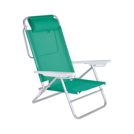 SILLA RECLINABLE PLAYA ALUMINIO VERDE SUMMER PRO MOR