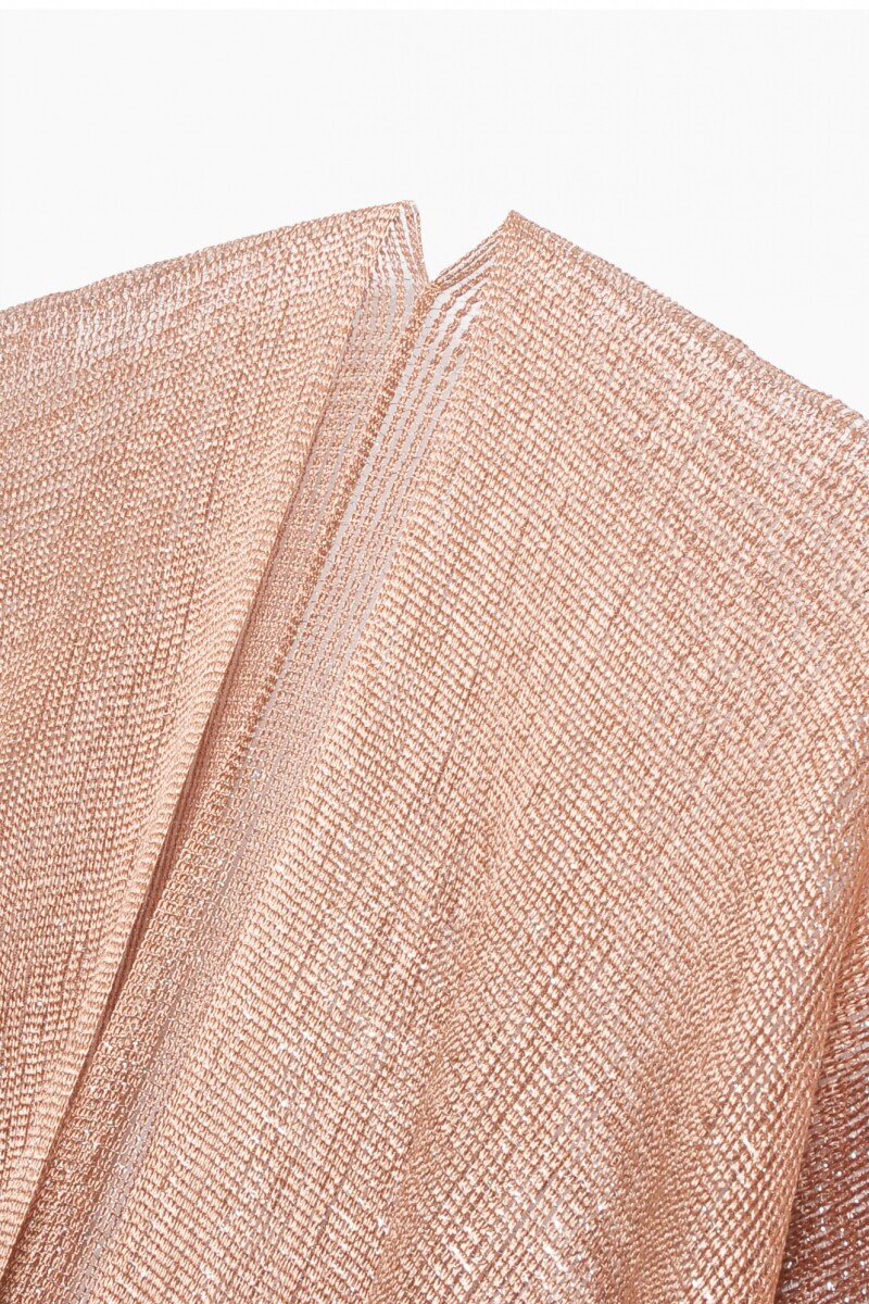 Ruana lurex party beige