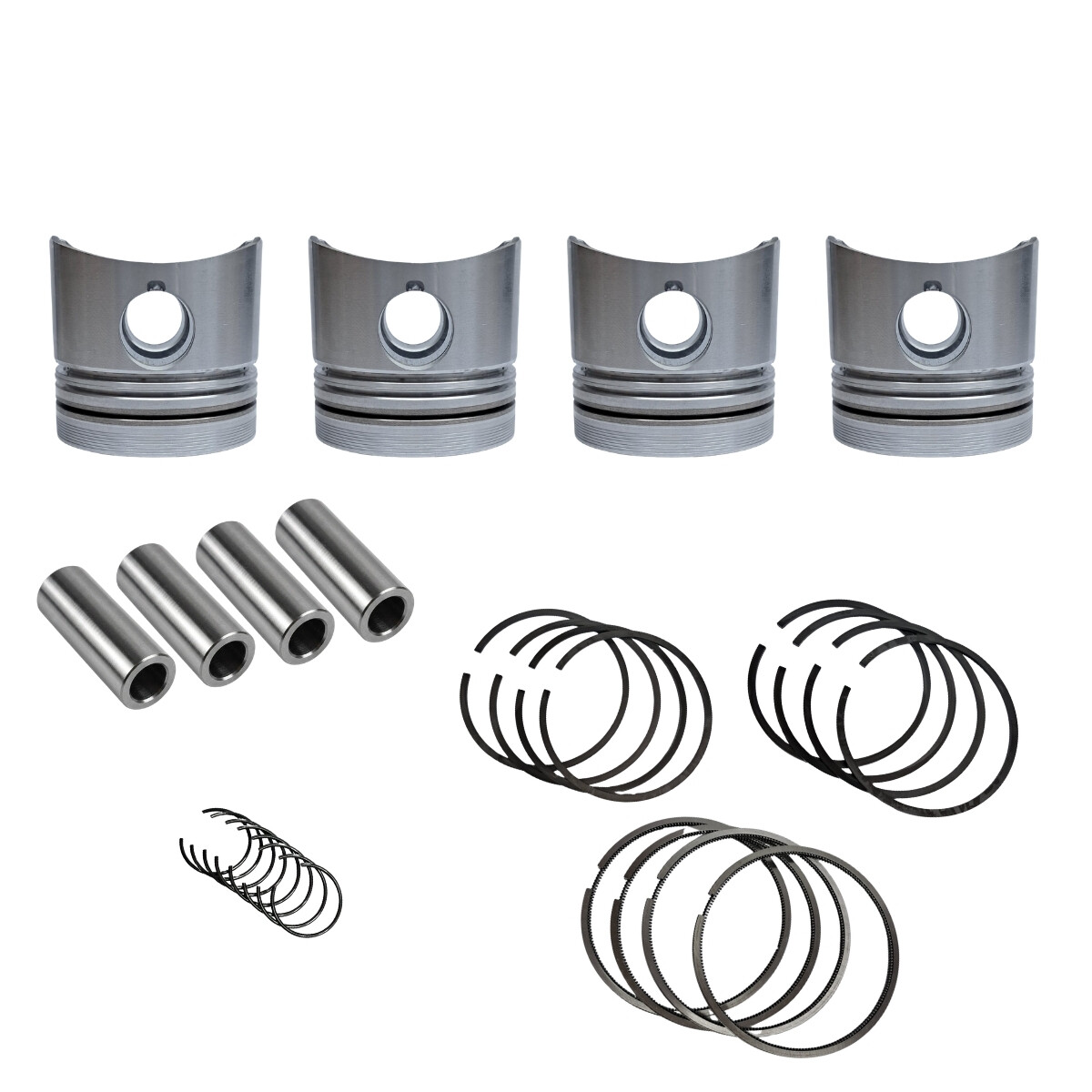 JUEGO DE PISTONES 0.50 MM GOL G1 / G2 1.6D CON AROS 