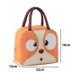 Bolsa Térmica Lonchera Infantil Bolso Caliente Frio Comida Zorro naranja