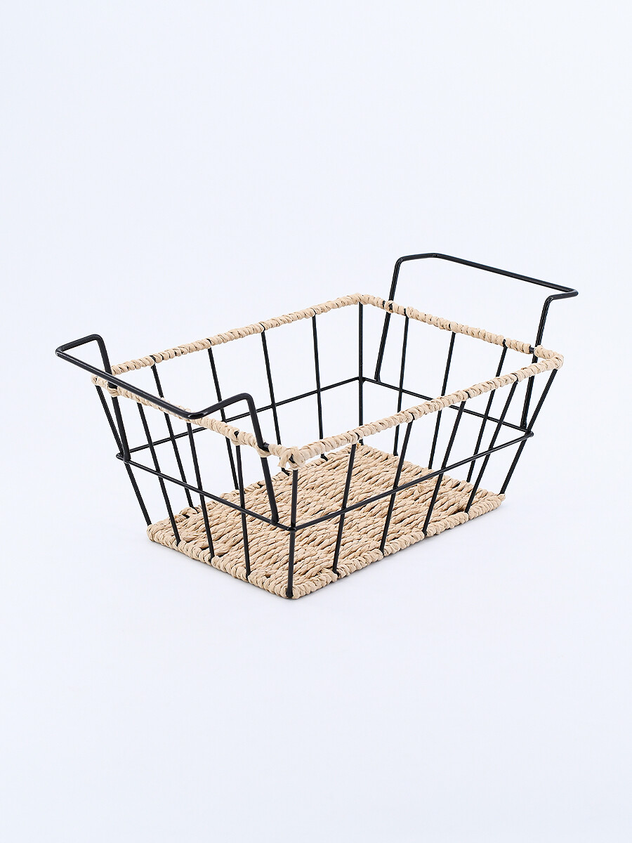 CESTO METALICO - NEGRO 