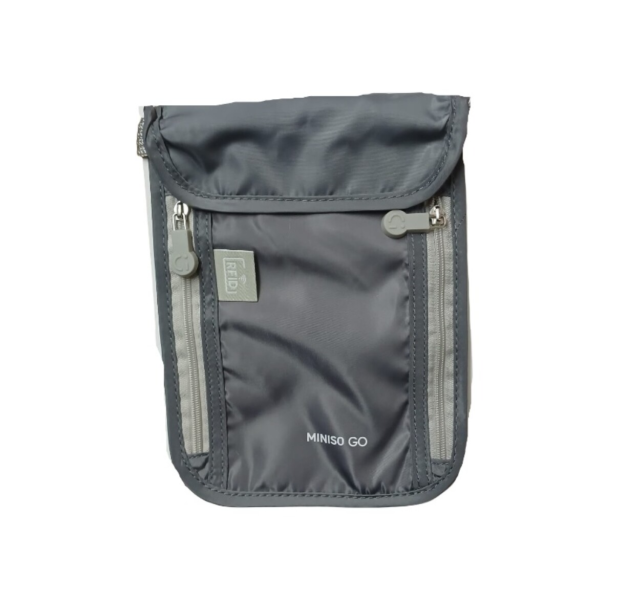 Porta pasaporte - gris 