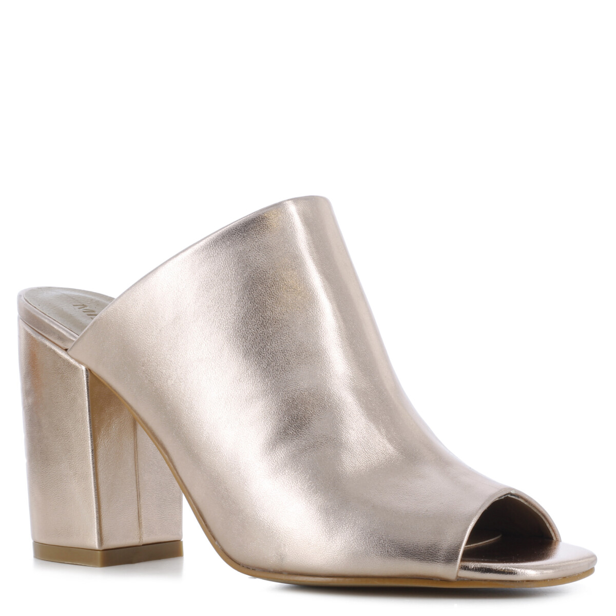 Zuecos de Mujer Miss Carol Sandalia LOVIE descalza con taco - Dorado Champagne 