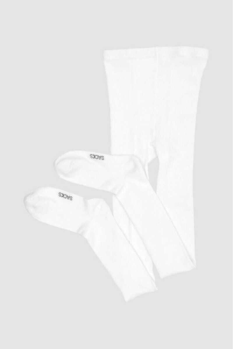 Cancan kids de algodón liso - Blanco 