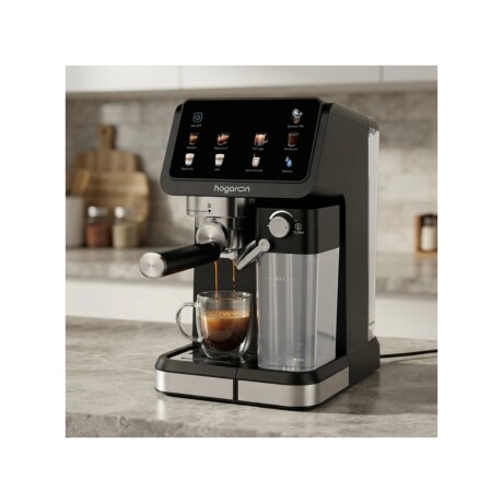 Cafetera Espresso Digital Hogaron HGCE20INOX 9 en 1 20 Bares con Depósito de Leche Cafetera Espresso Digital Hogaron HGCE20INOX 9 en 1 20 Bares con Depósito de Leche