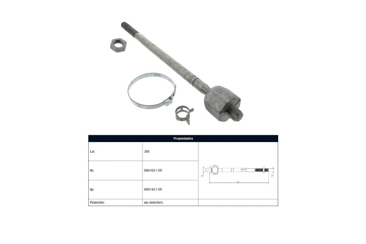 Mate Peug Expert 19-25 Der/Izq Mate Peug Expert 19-25 Der/Izq