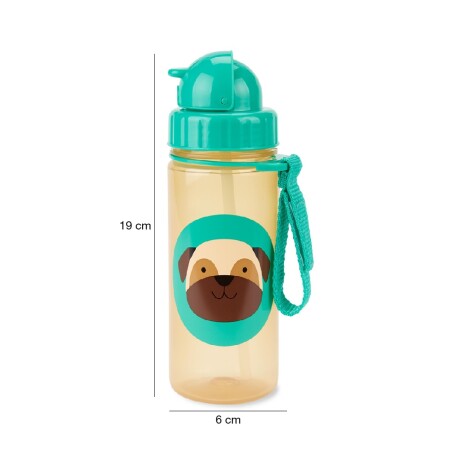Botella c/ Sorbito 390Ml Antiderrame Plástico Niños Skip Hop Pug