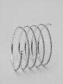 Pulsera Espiral Plateado