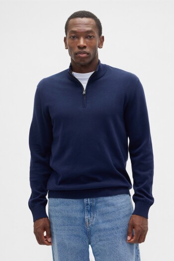 Buzo Medio Cierre Hombre Tapestry Navy