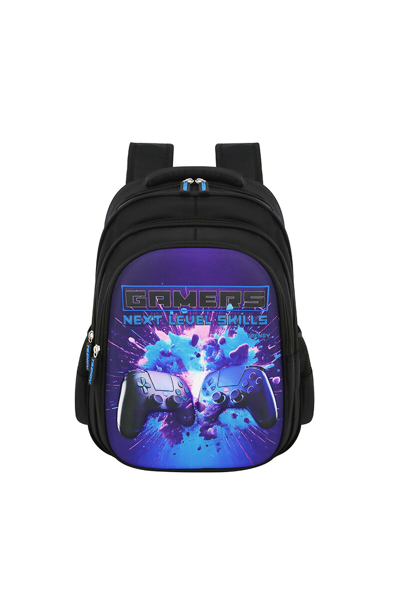 Mochila 3D Trendy - Negro 