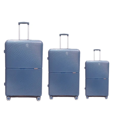 Set de 3 Valijas de Polipropileno AZUL
