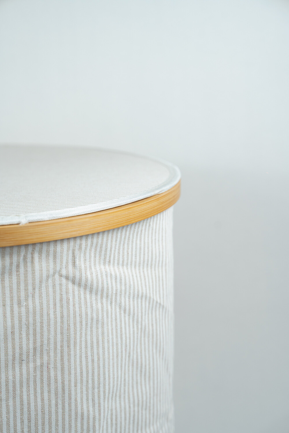 Cesto Aurien A Rayas C/tapa Estampado 1