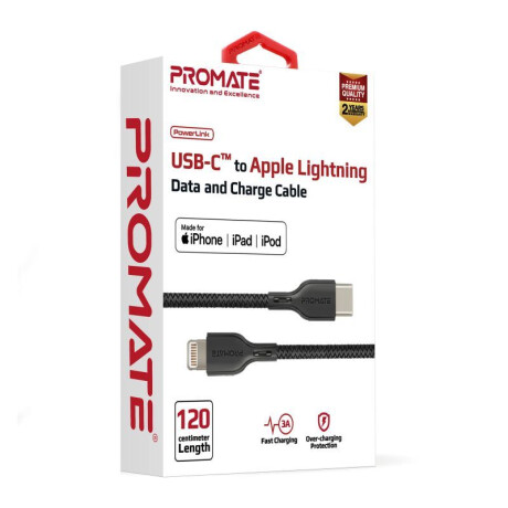 PROMATE POWERLINK CABLE USB-C ALIGHTNING 1,2M Promate Powerlink Cable Usb-c Alightning 1,2m