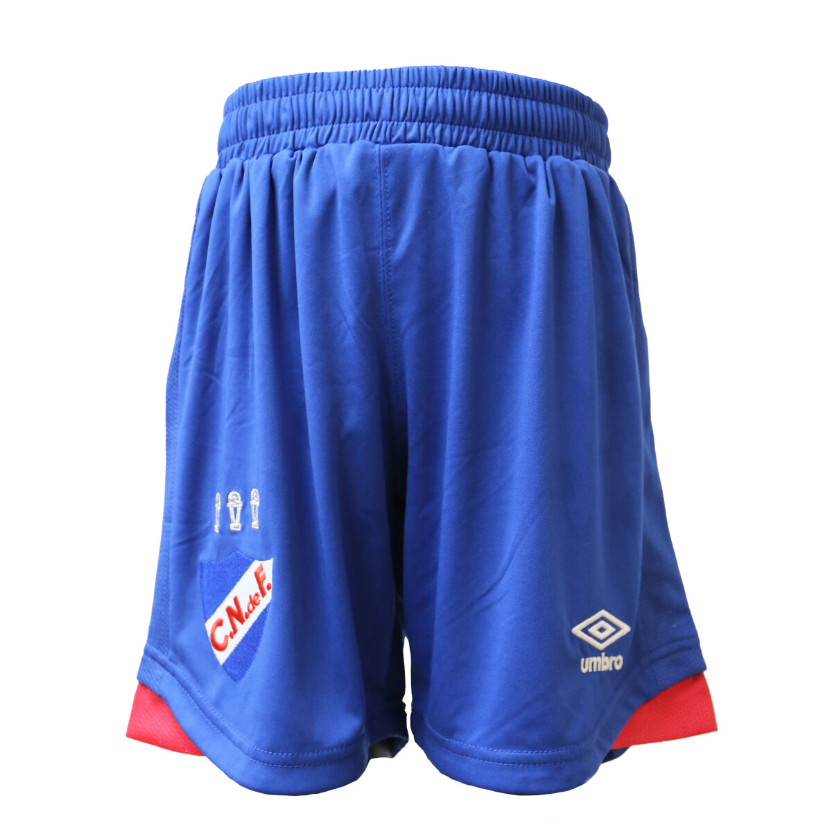 Short Infantil Umbro Nacional Home JRS Umbro - Azul Francia - Rojo 