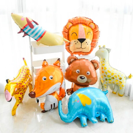Set Globos N9 Animalitos Metalico X10 Pcs + Cinta Set Globos N9 Animalitos Metalico X10 Pcs + Cinta