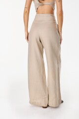 Pantalon Lino Soft Beige