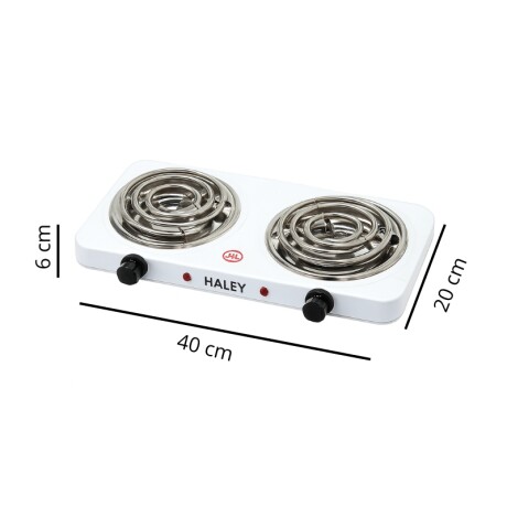 ANAFE ELÉCTRICO 2000W Anafe Electrico Doble 1000W x 2 Blanco