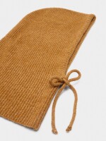 Balaclava De Punto Con Tiras marron