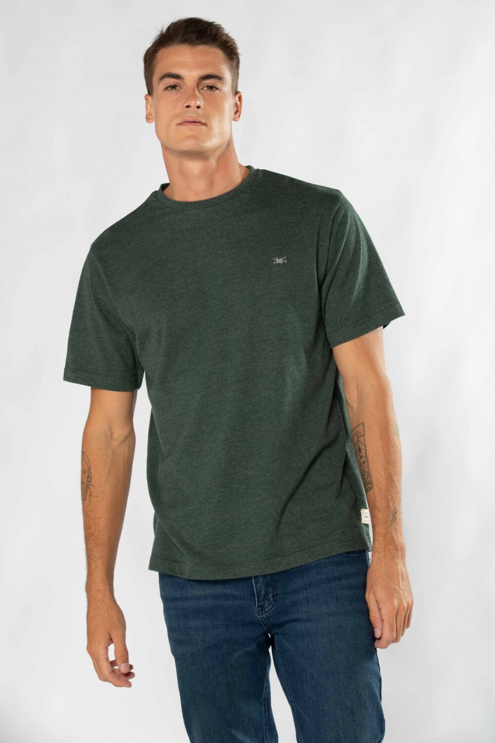 Remera t-shirt lisa manga corta Verde