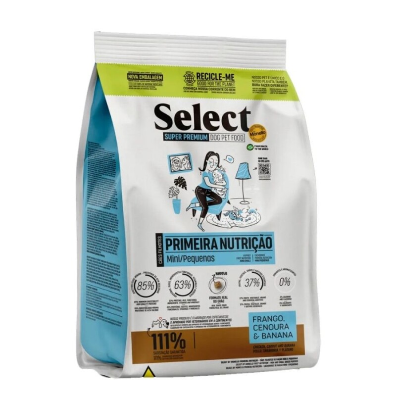 SELECT PERRO CACHORRO RAZA MINI Y PEQUEÑA 2KG PRIMERA NUTRICION 2KG