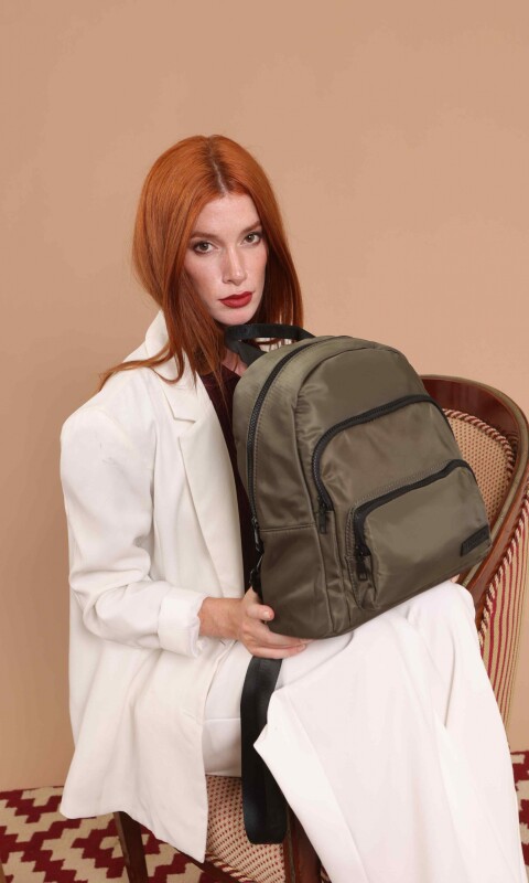 MOCHILA FLOR DE LOTO VERDE MILITAR