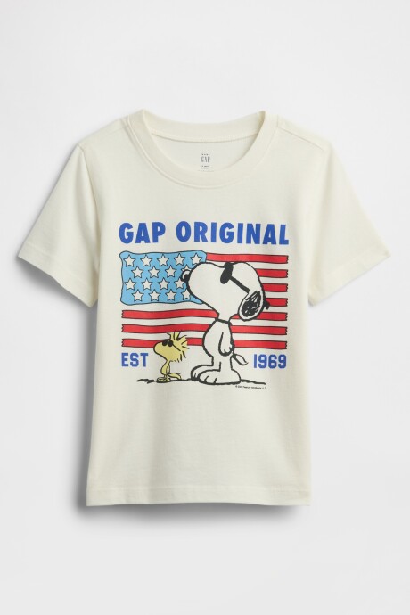 Remera Logo Snoopy Toddler Niño Sp Snoopy Usa Su25