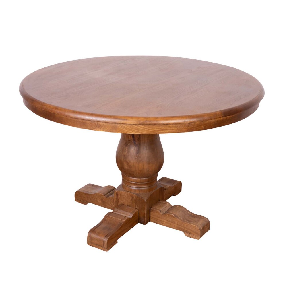 MESA DE COMEDOR MADERA MARRON COLONIAL