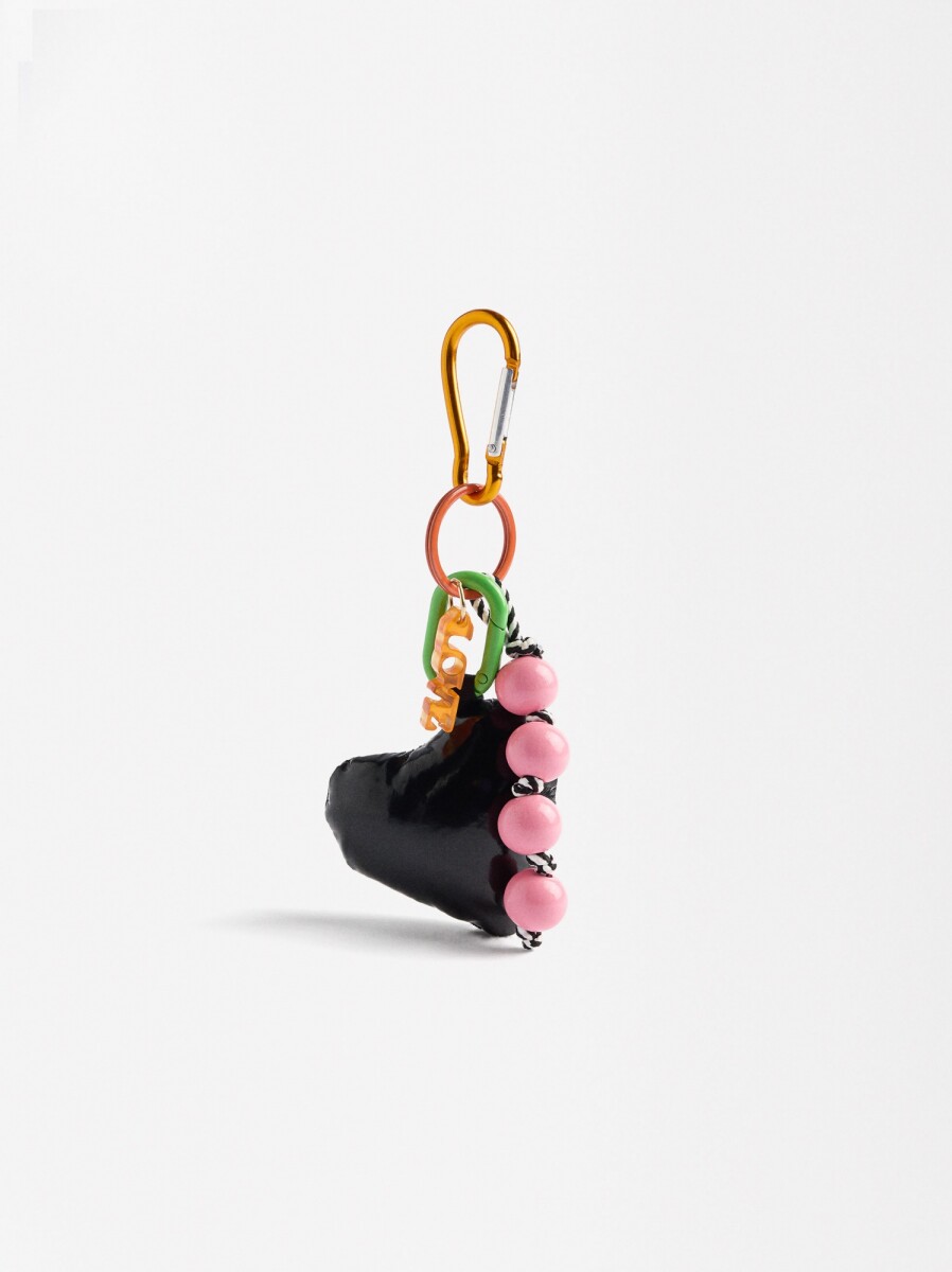 Llavero Charm Corazón - multicolor 