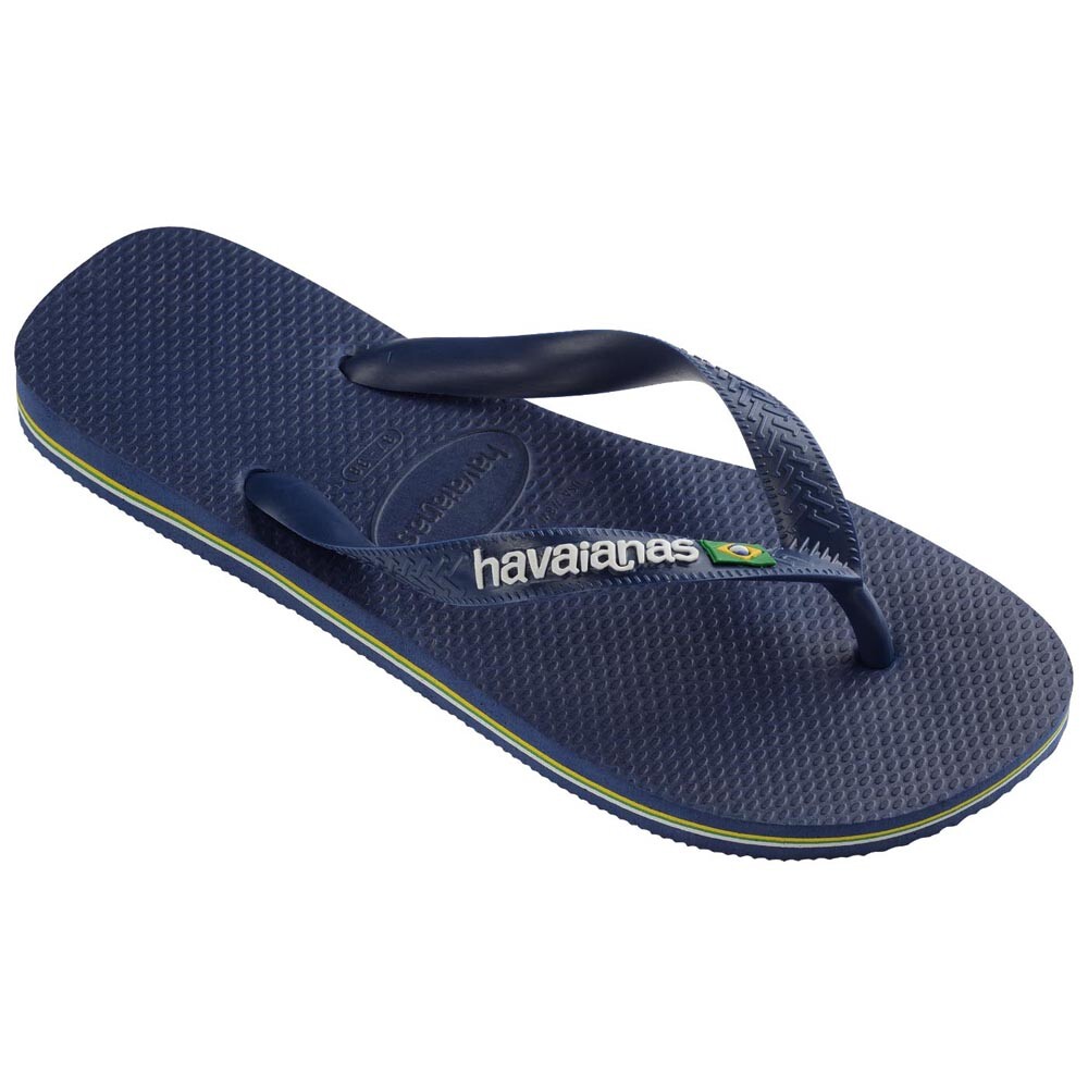 Sandalias Havaianas Brasil Logo Hombre Marino