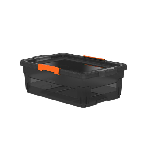 Caja organizadora en ppl ahumado 40 litros -TRAMONTINA TD0155