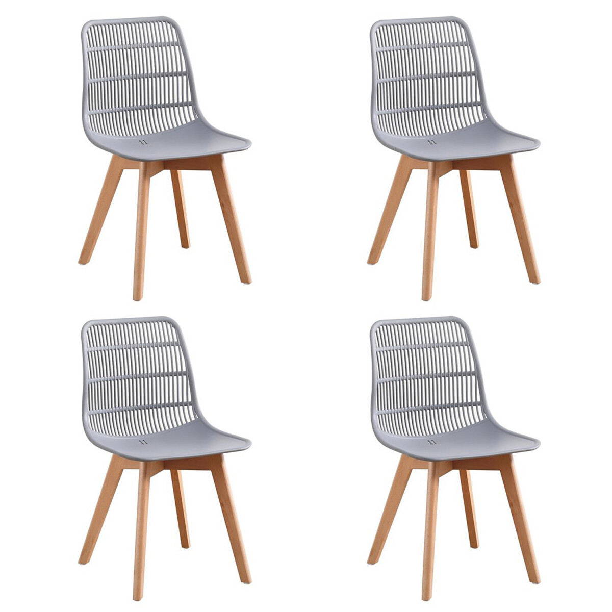 Kit x4 Silla Eames Moscú - Gris 